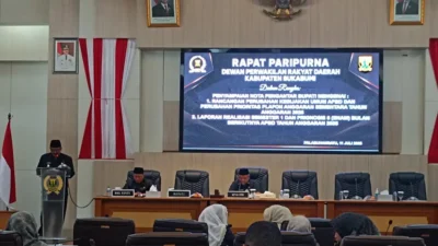 DPRD Kabupaten Sukabumi Gelar Rapat Paripurna Bahas Rancangan Perubahan KUA dan PPAS Tahun Anggaran 2025