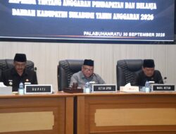 Rapat Paripurna DPRD Kab Sukabumi: Nota Pengantar Raperda APBD Tahun 2026